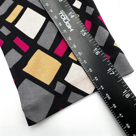 DIANE VON FURSTENBERG Size 8 100% Silk Pink Geometric Print Colorful‎ Midi Dress - Picture 9 of 9